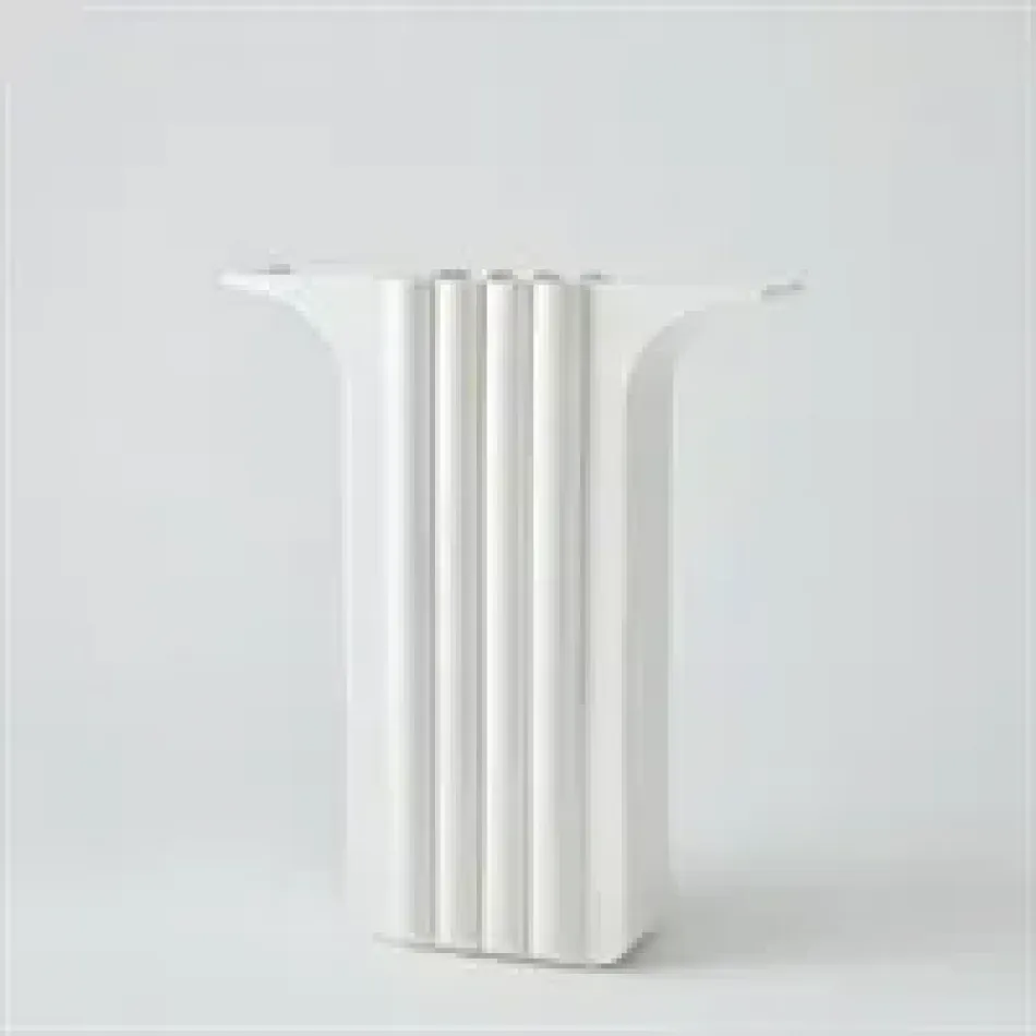 Flying Column Vase - White - Wide