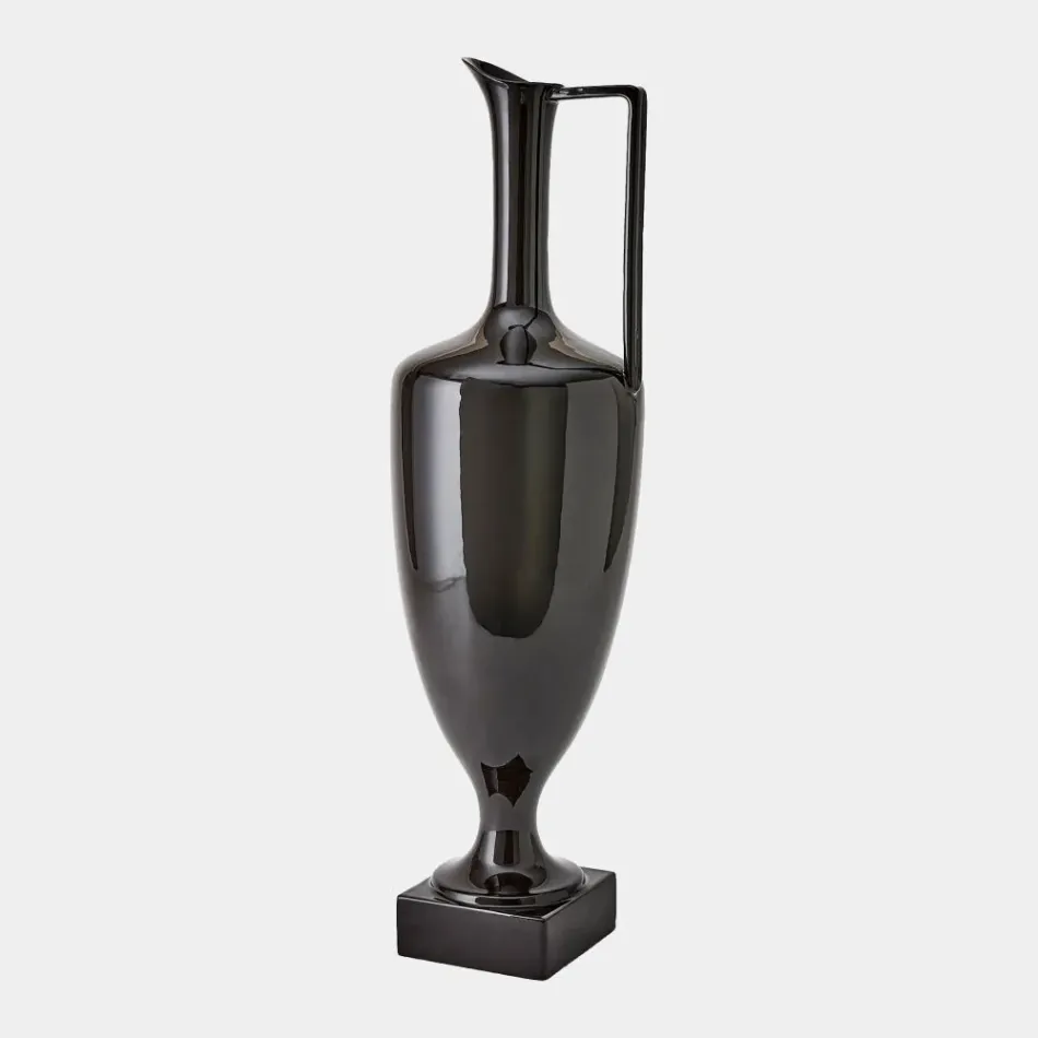 Quiet Black Curve Urn Large