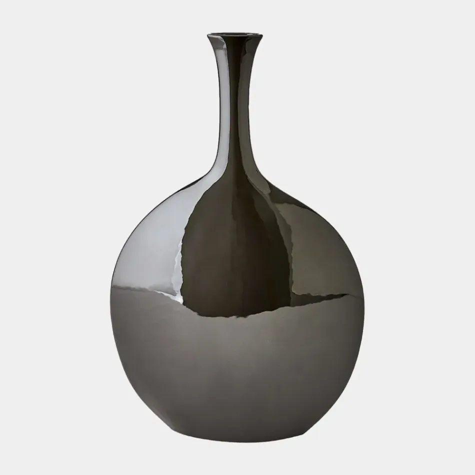 Silhouette Black Vase Round