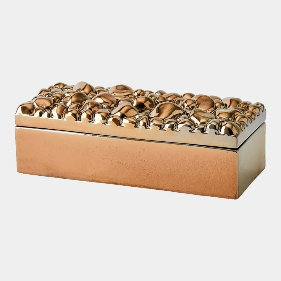 Arno Bronze Pebbles Recantgular Box