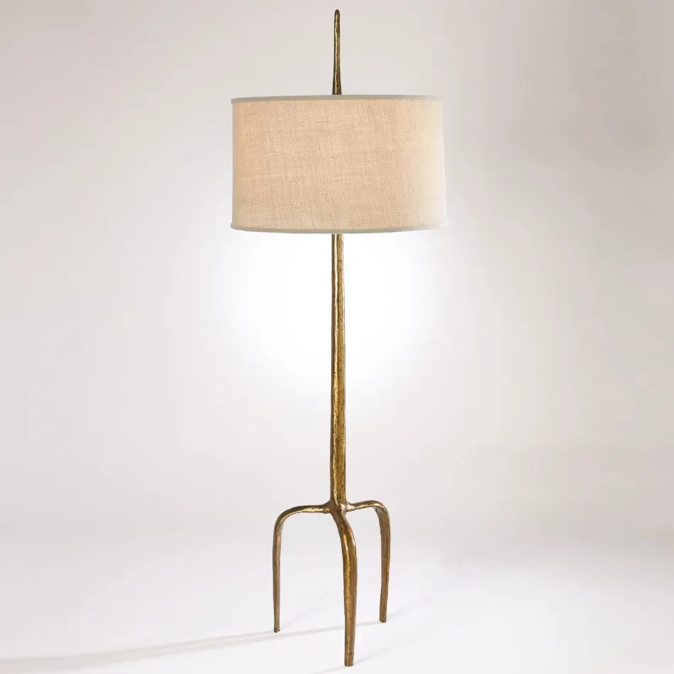 Riley Floor Lamp Gold Leaf