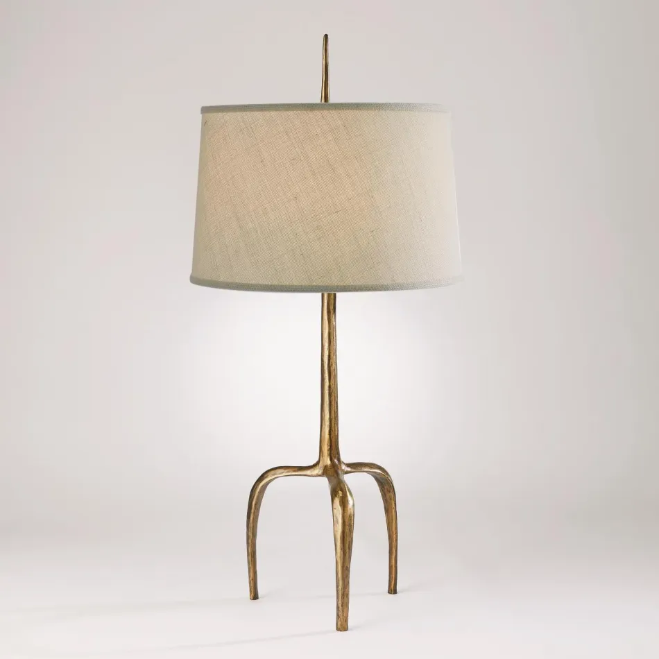 Riley Table Lamp Gold Leaf
