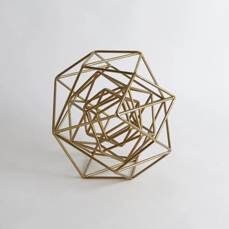 Geo Sculpture Gold Medium