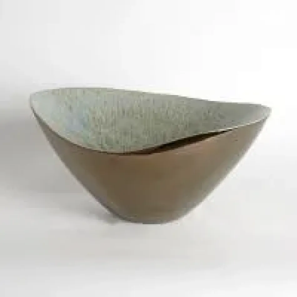 Marta's Bowl Bronze Reactive Blue