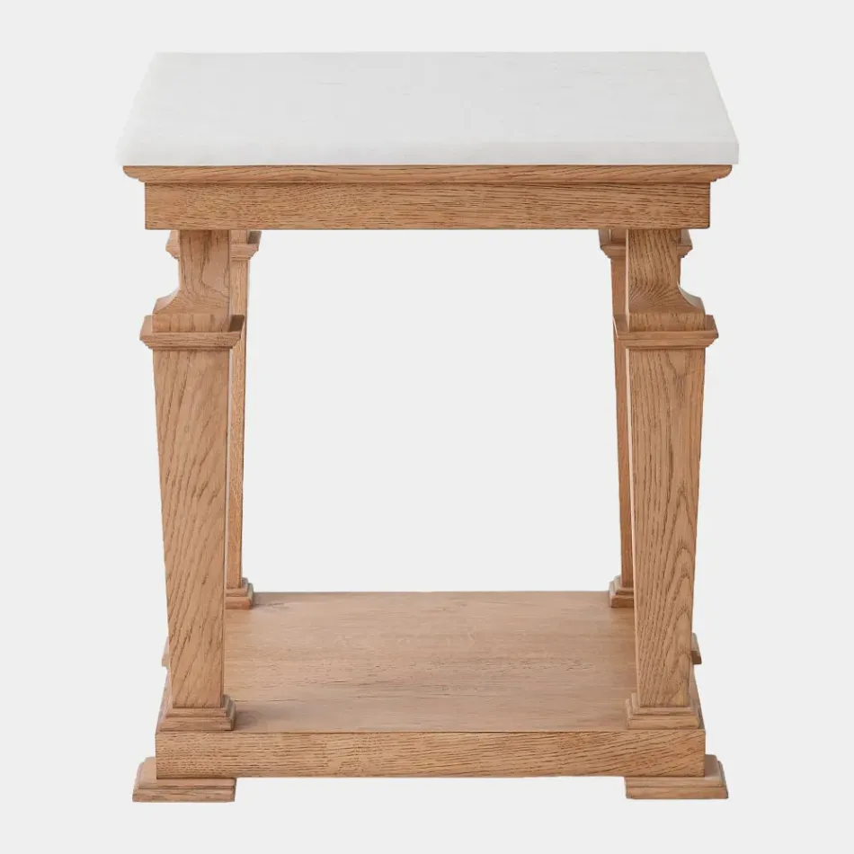 Josephine Bleached Oak Side Table