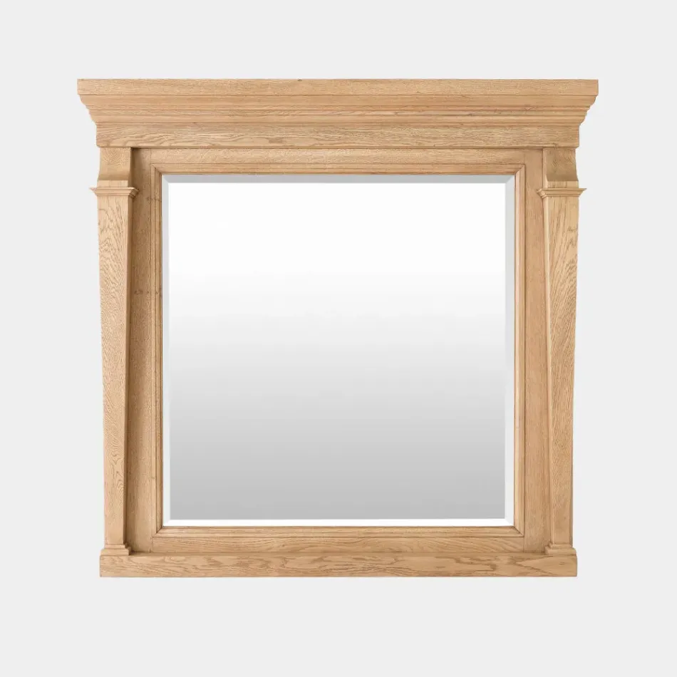 Josephine Bleached Oak Rectangular Mirror