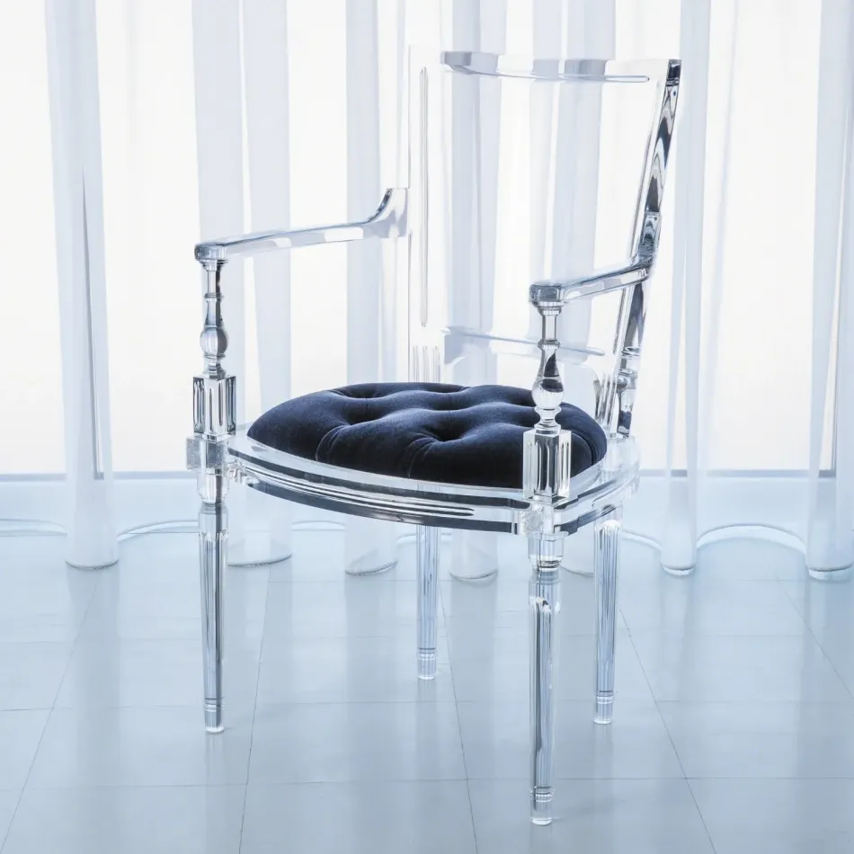 Marilyn Acrylic Arm Chair Admiral Blue