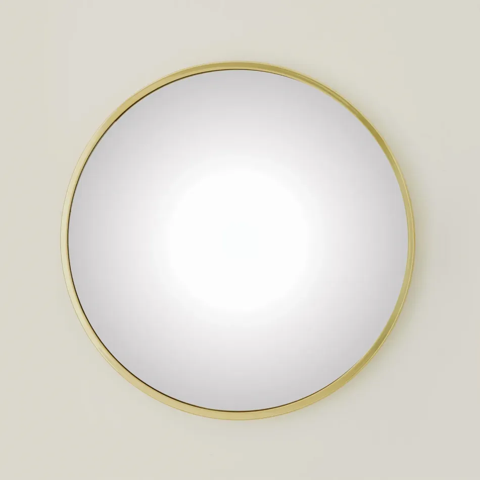 Hoop Convex Mirror Brass Medium