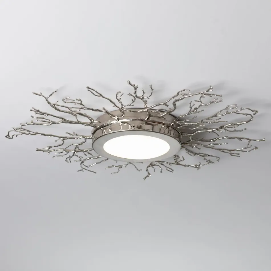 Twig Ceiling Fixture Nickel