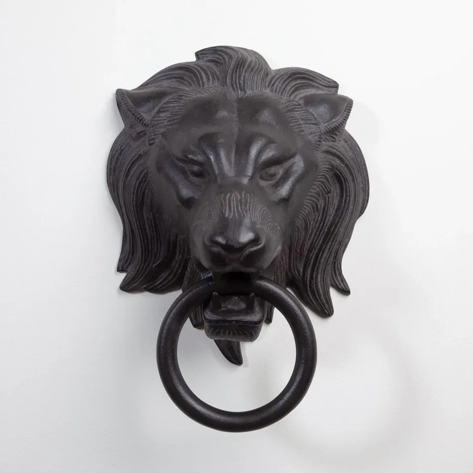 Lion Head Door Knocker Bronze