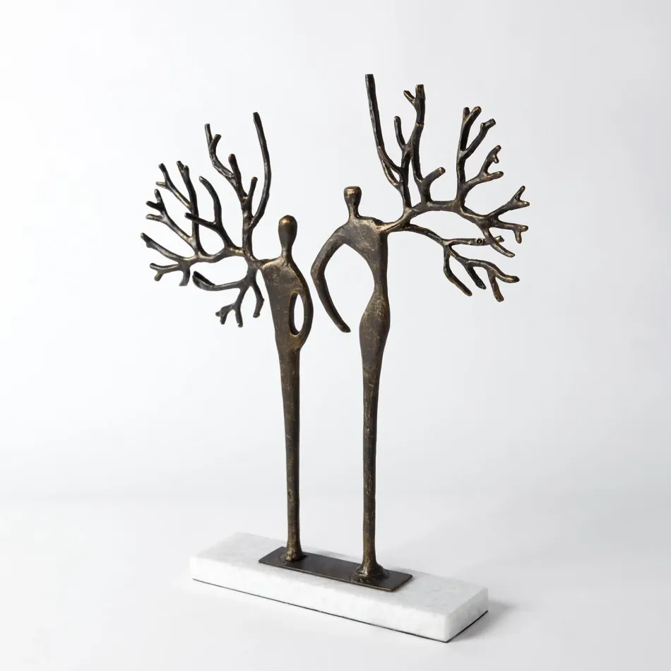 Branch Man and Woman Bronze