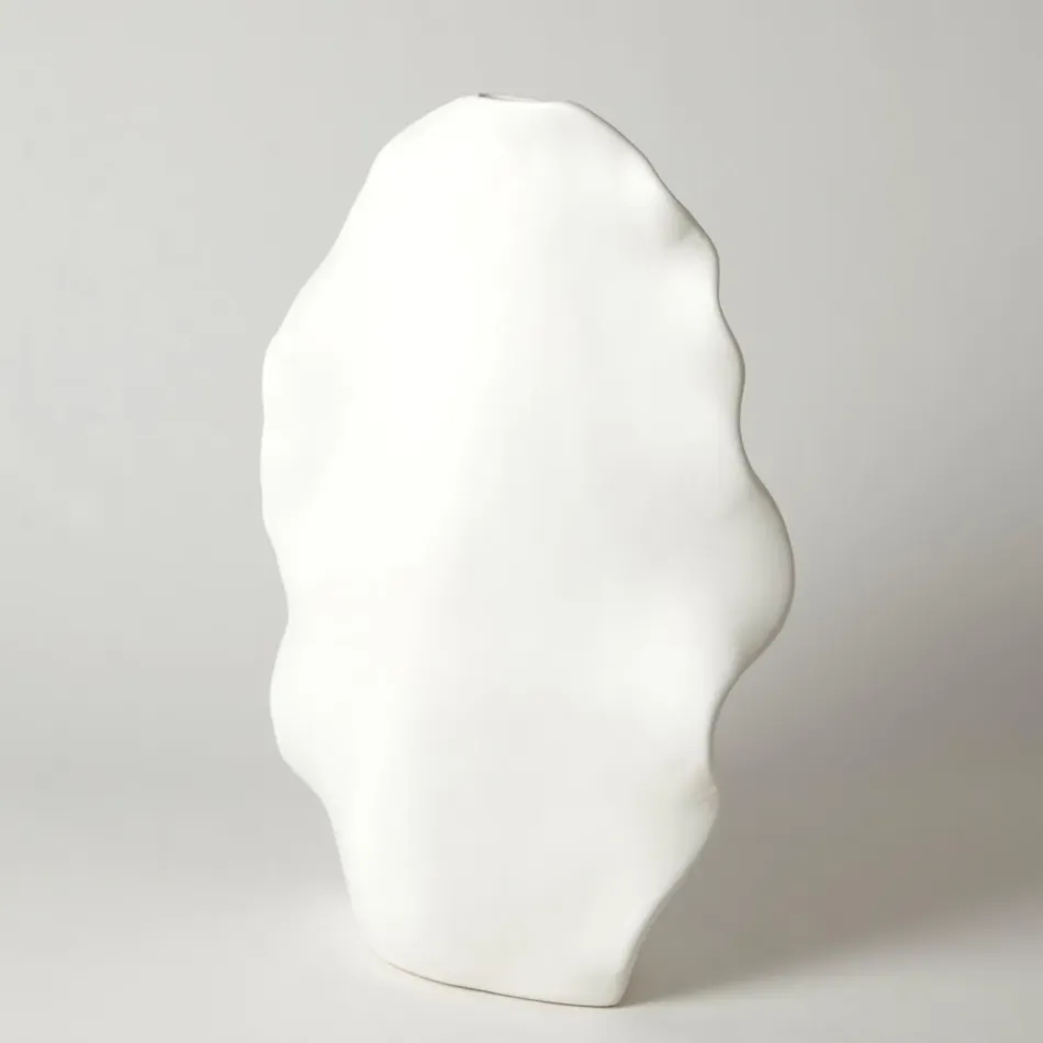 Kelp Vase Matte White Tall
