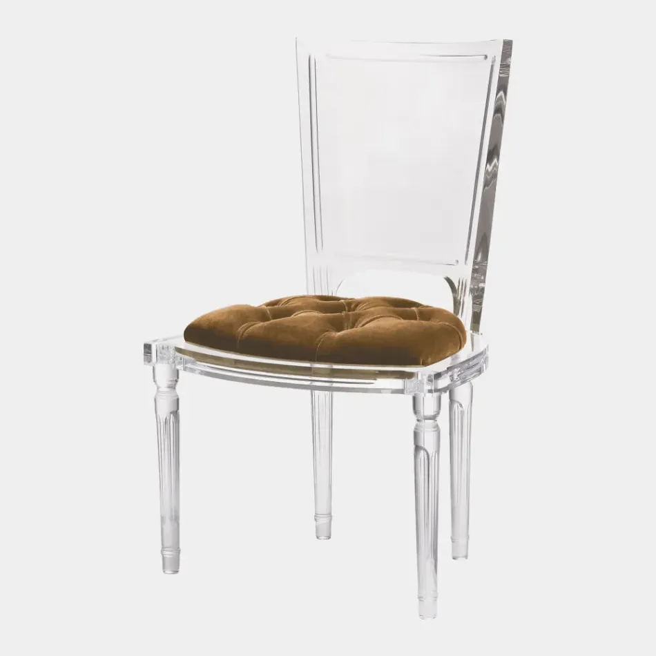 Marilyn Brown Sugar Acrylic Side Chair