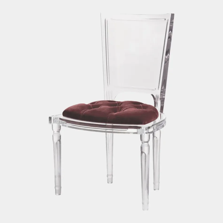 Marilyn Sultana Lavender Acrylic Side Chair
