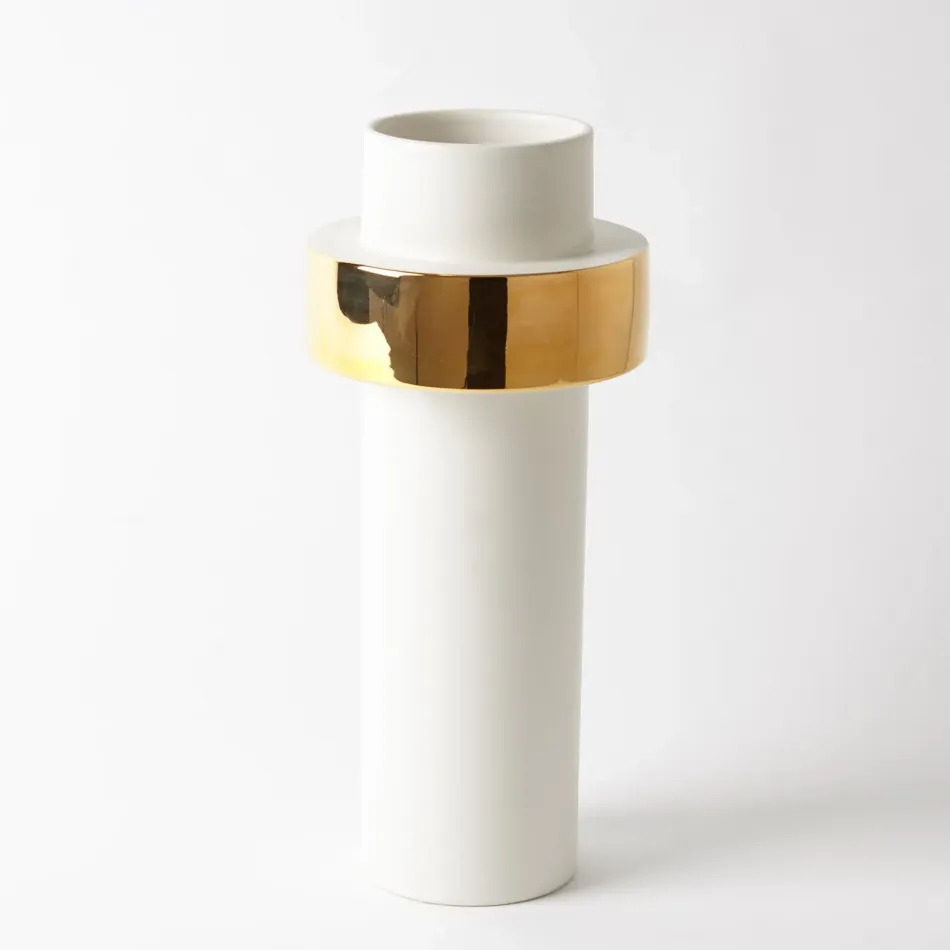 Gold Ring Vase High
