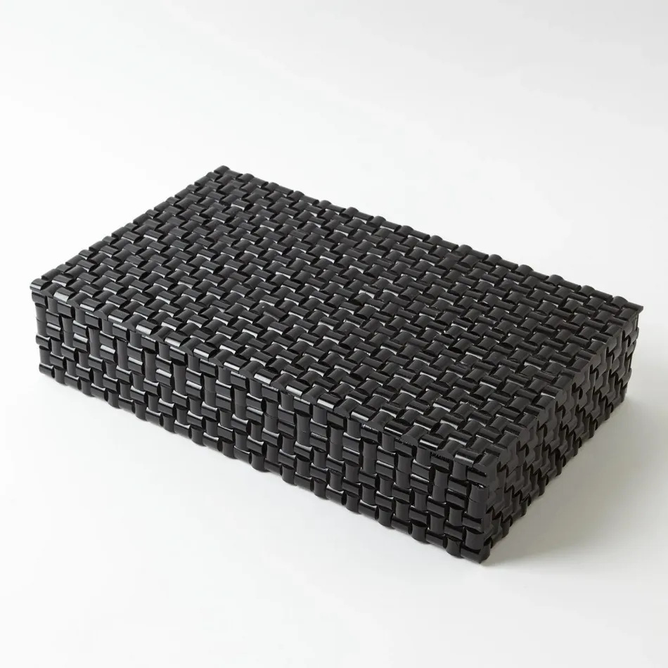 Horn Box Woven Black Large