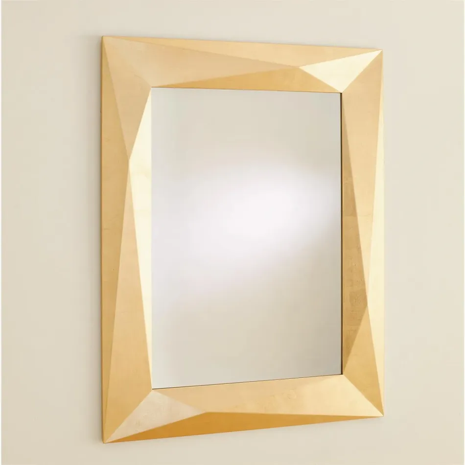 Angular Mirror Gold Leaf