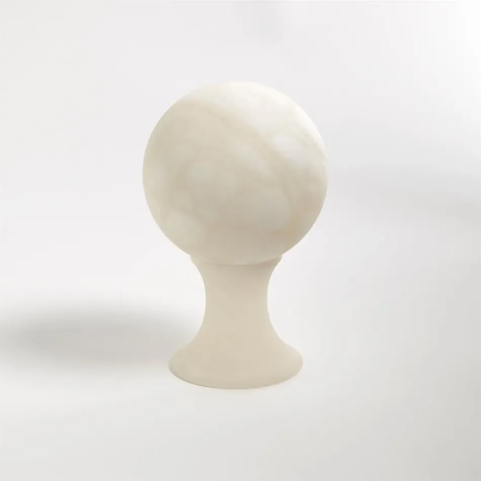 Alabaster Sphere Stand Large