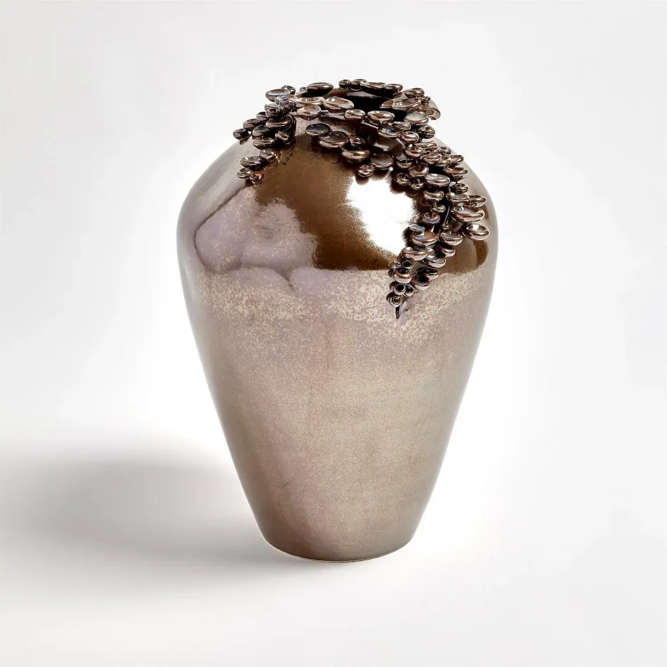 Cascading Reef Vase Reactive Bronze Tal