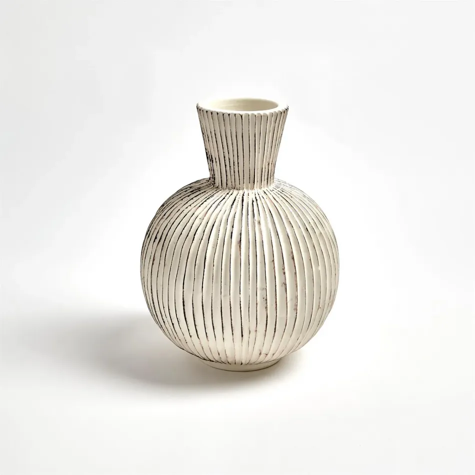 Furrow Sphere Vase Small