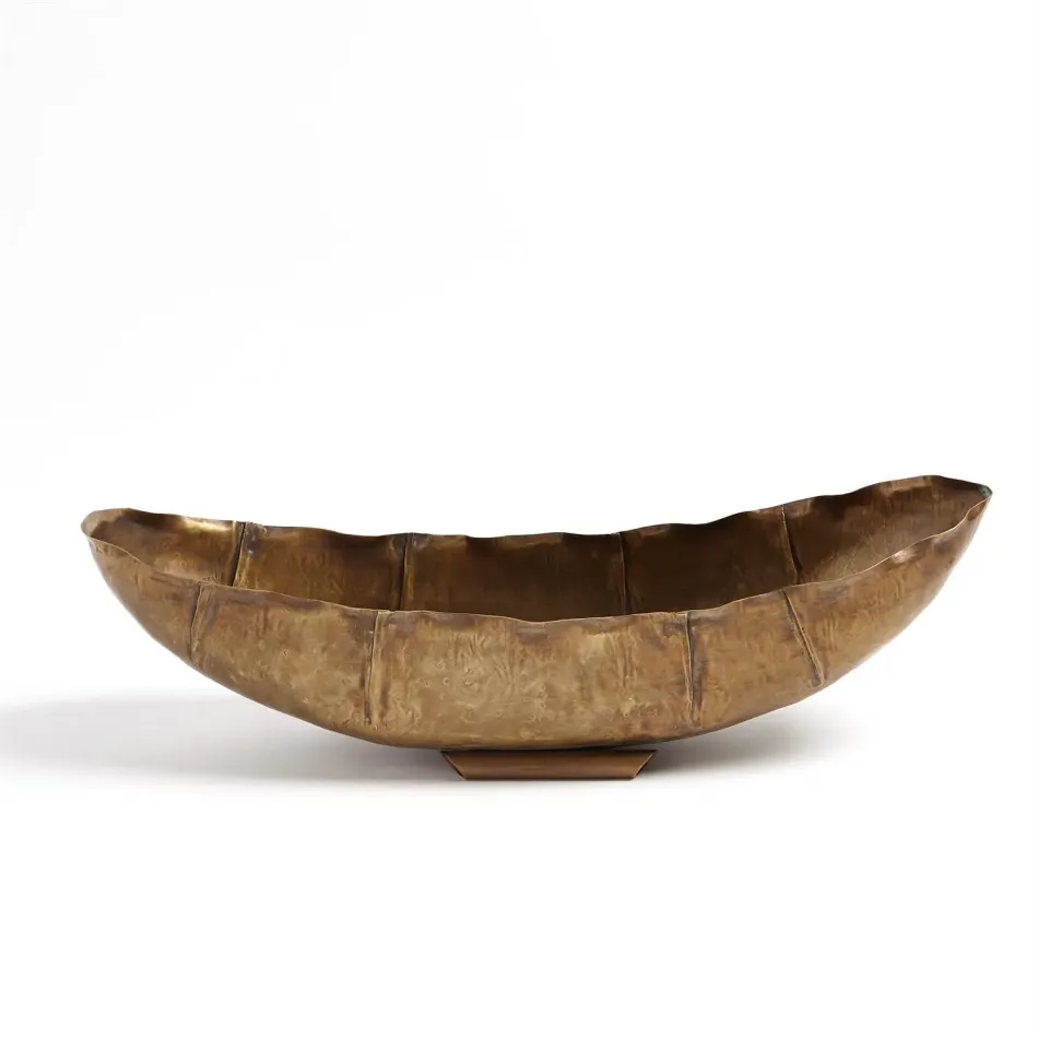 Larkin Bowl Antique Brass Large