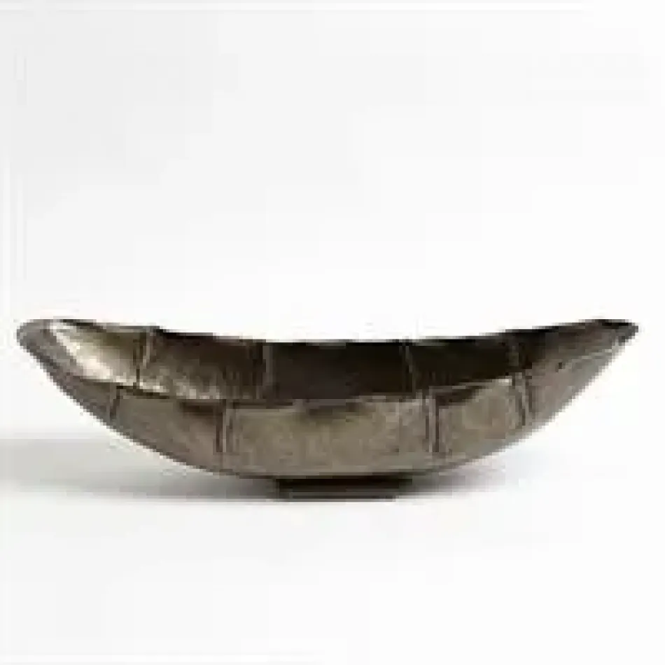 Larkin Bowl Antique Nickel Large