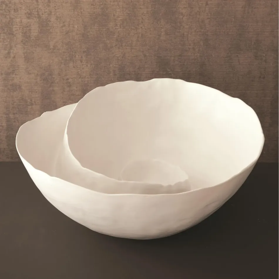 Spiral Bowl Matte White