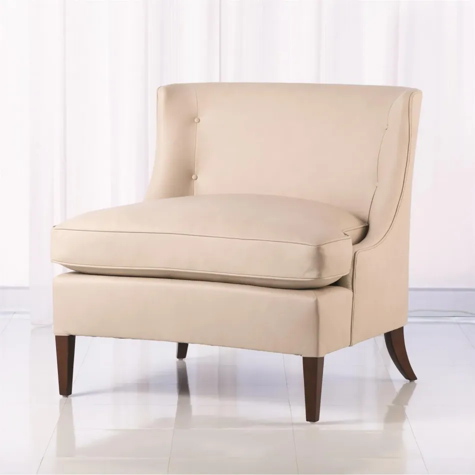 Severn Lounge Chair Beige Leather