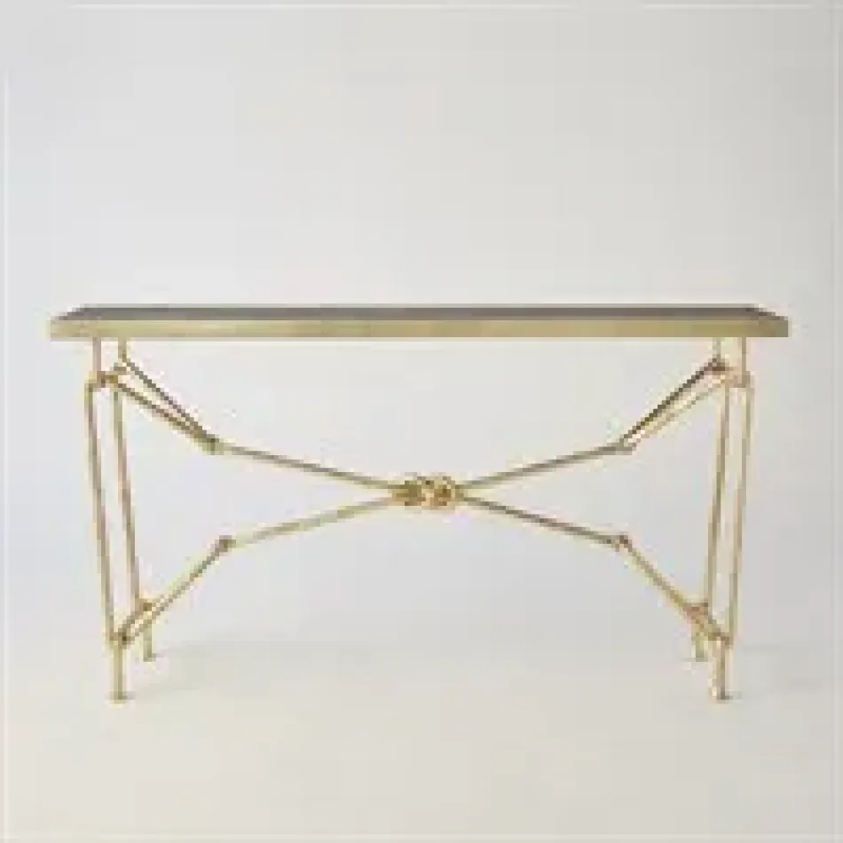 Love Knot Console Gold Leaf/Black
