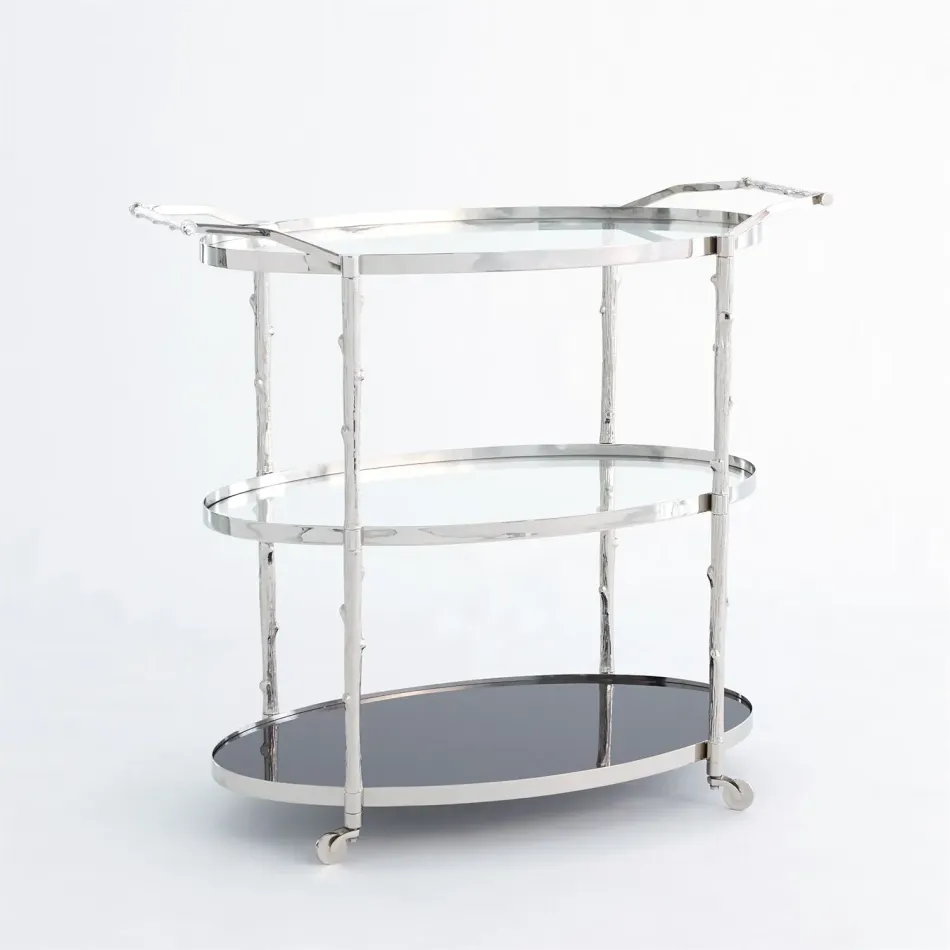 Arbor Bar Cart Nickel