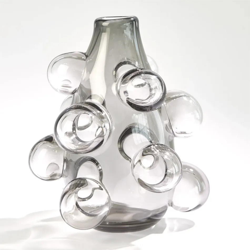 Bubbled Vase Smalloke Grey Large