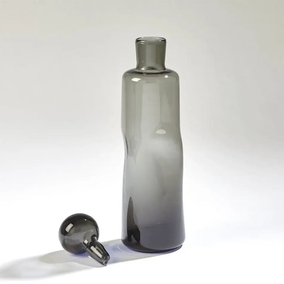 Pinched Decanter Grey Tall