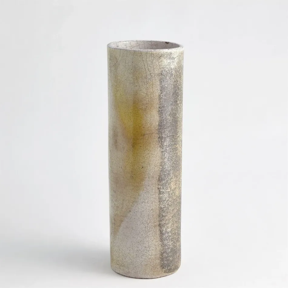 Golden Raku Vase Large