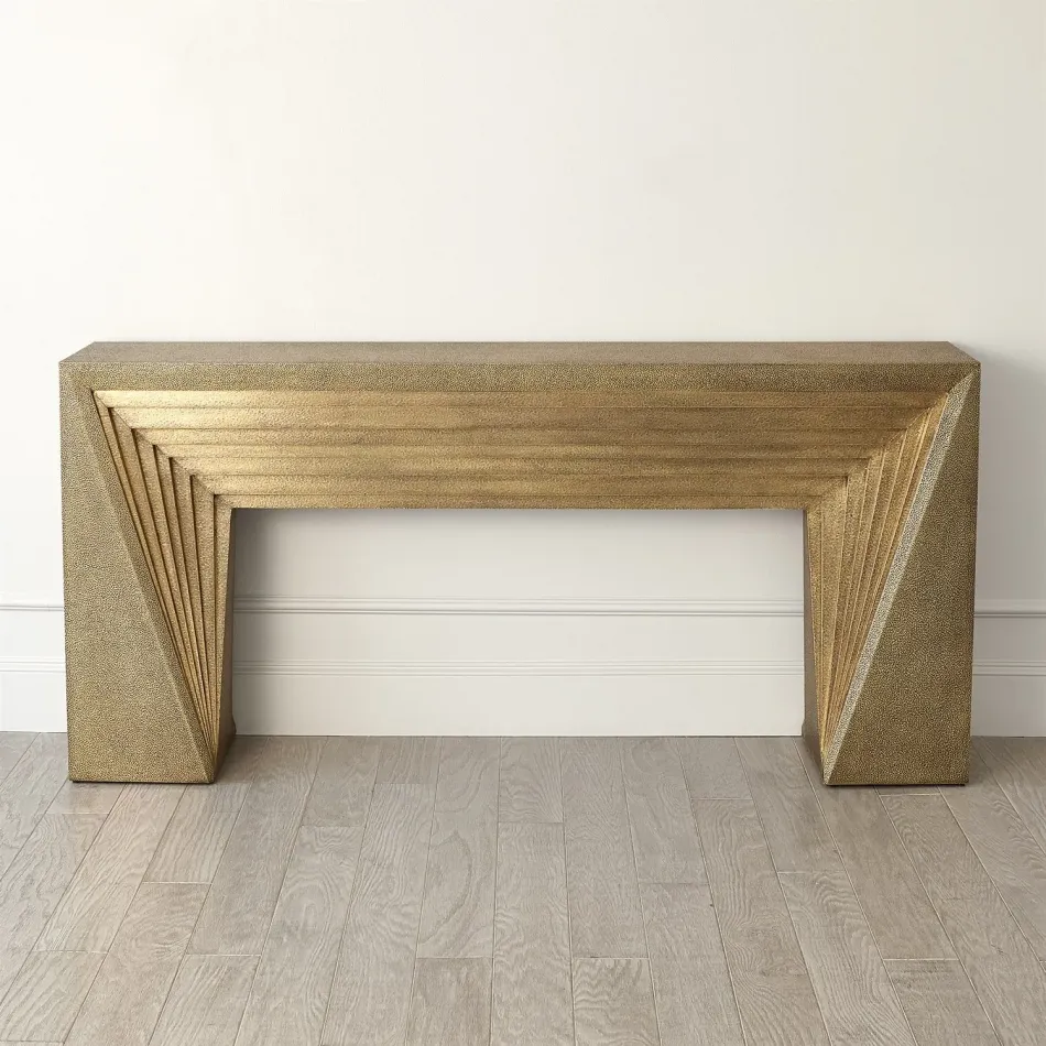 Deco Console Brass