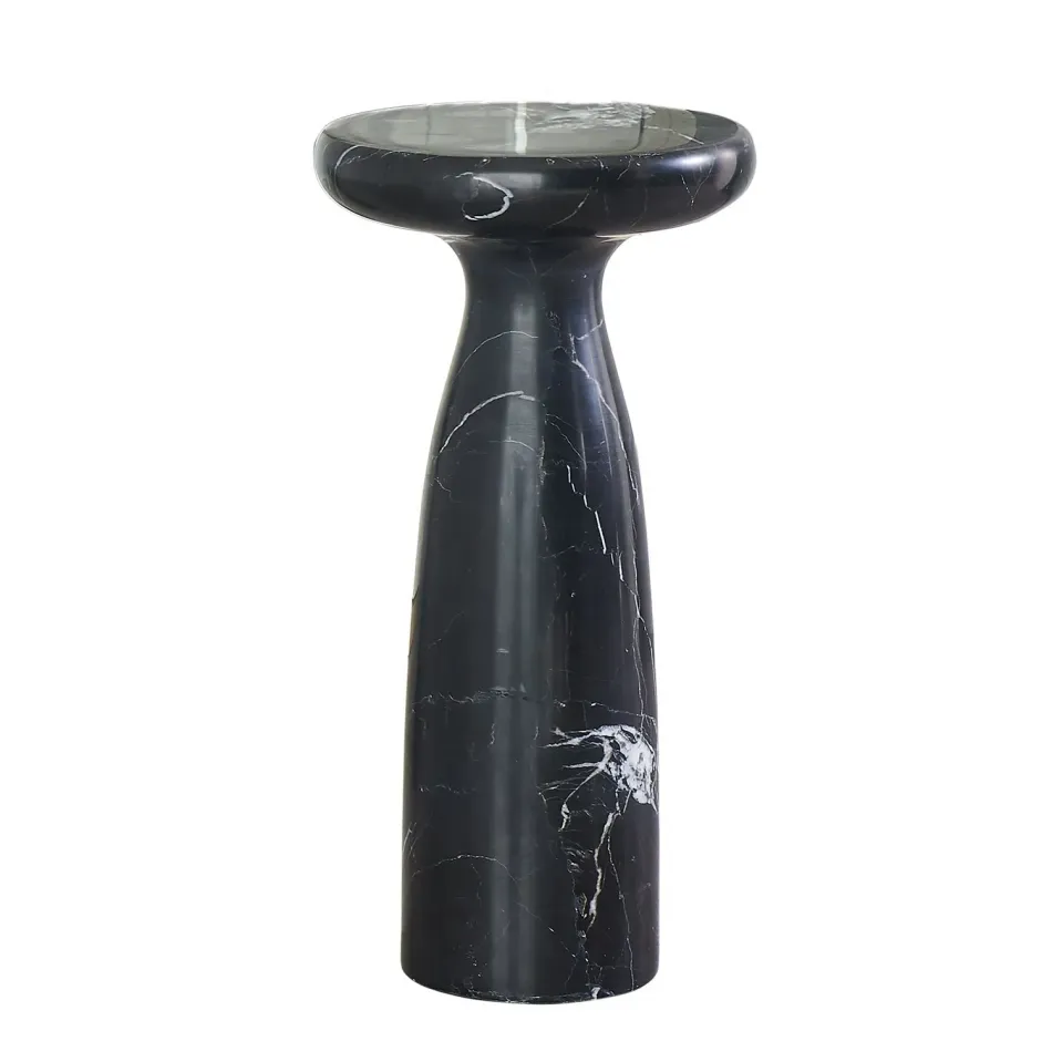 Marble Tower Table Black Large