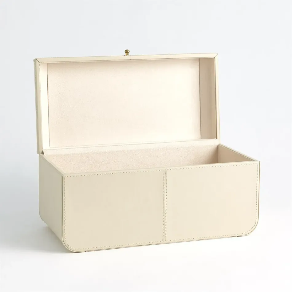Curved Corner Box Ivory Large