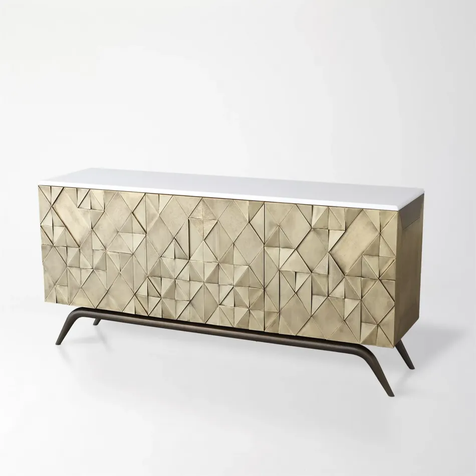 Triangle Cabinet Brass