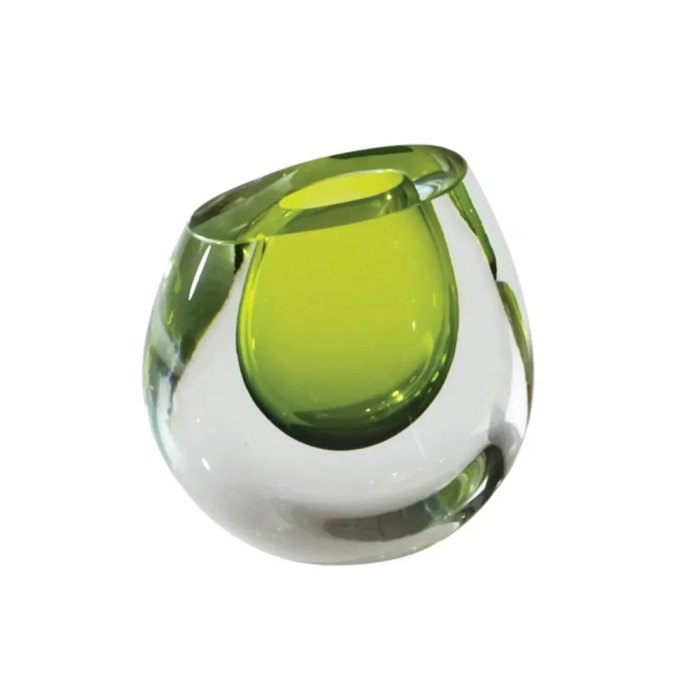 Color Drop Vase Lime