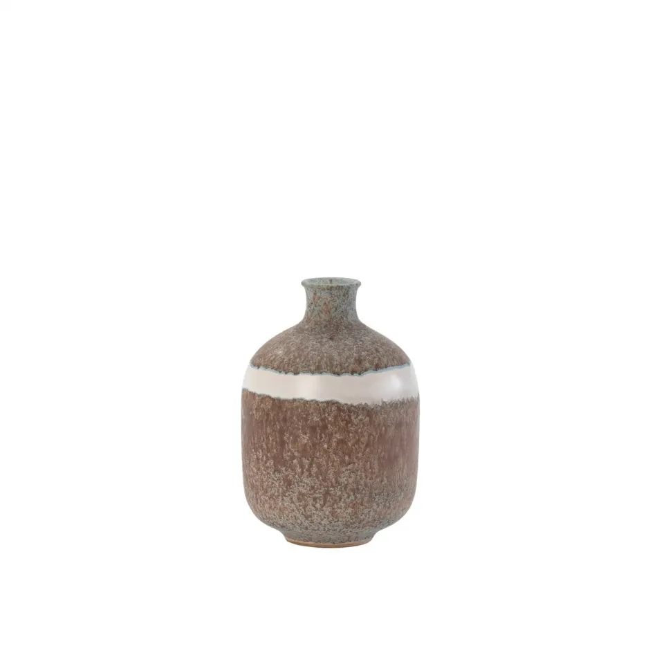 Tuscan Collection Soft Stripe Round Vase