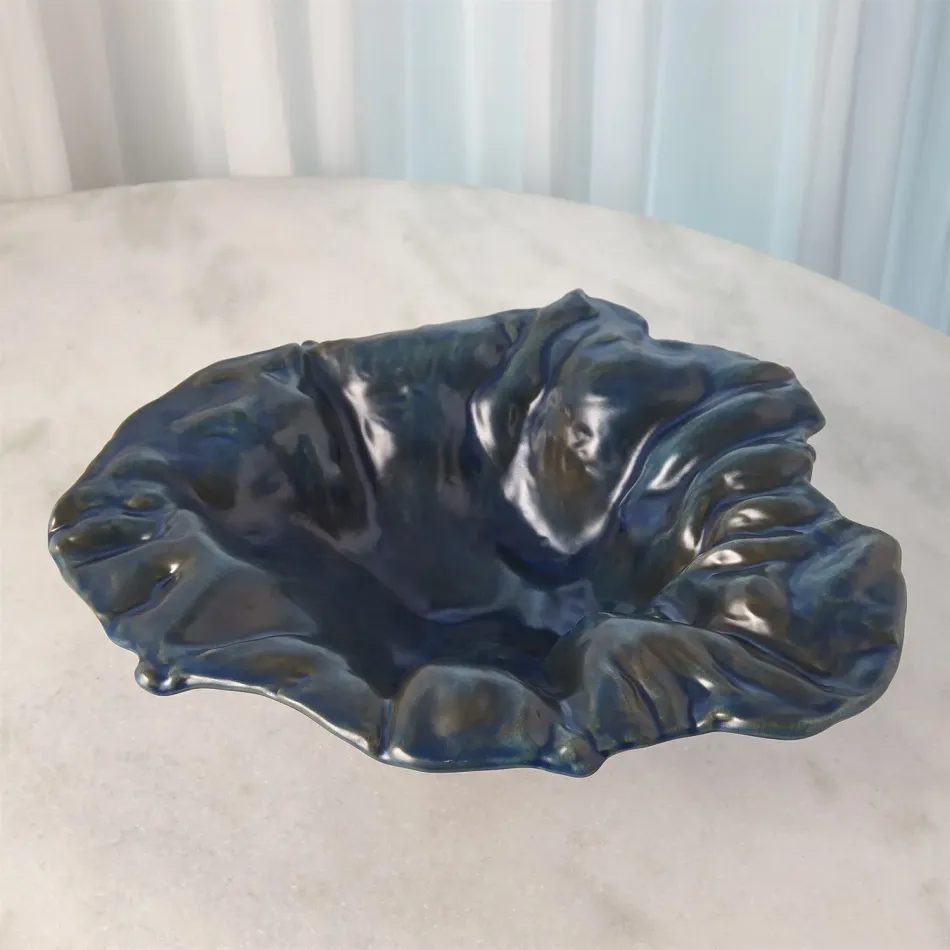 Free Form Bowl Reactive Blue