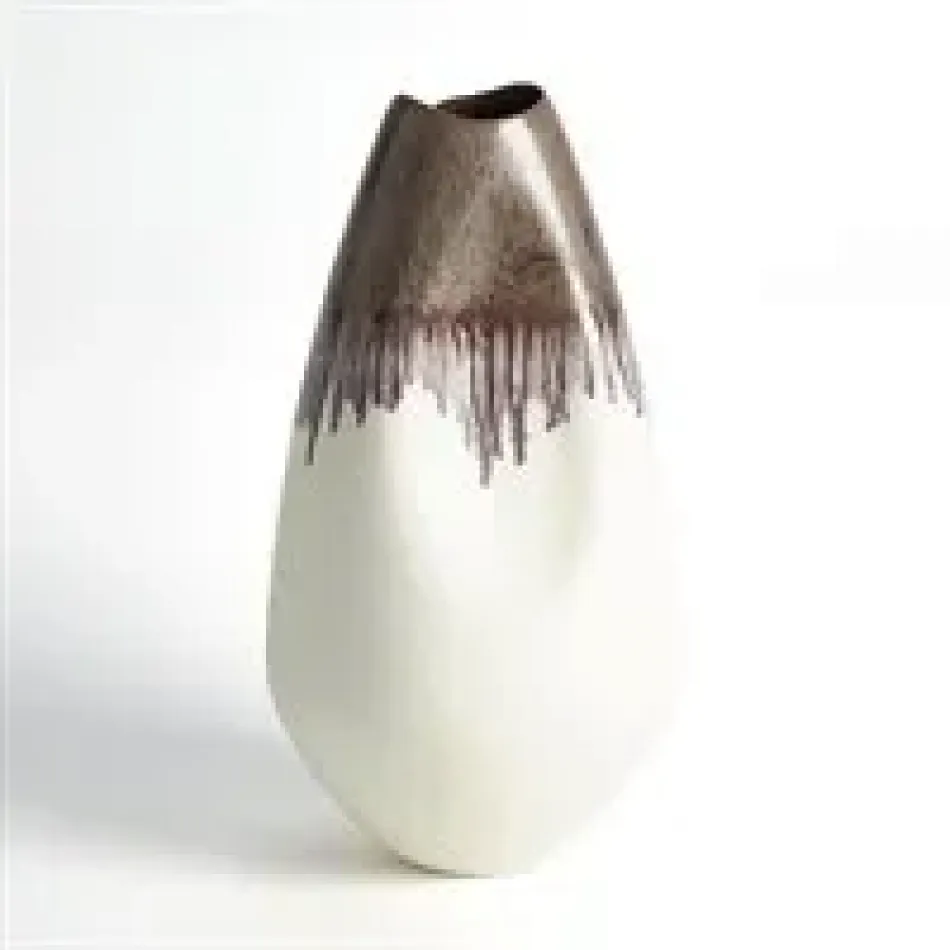 Dented Vase Amethyst Drip Large