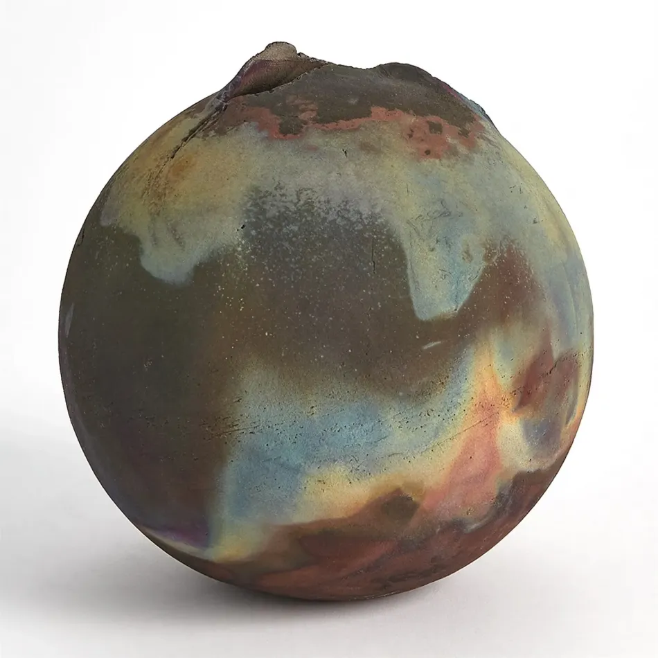 Fissure Torn Ball Raku