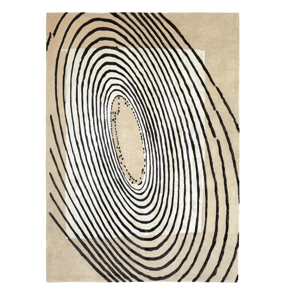 Concentric Circles Rug Fawn