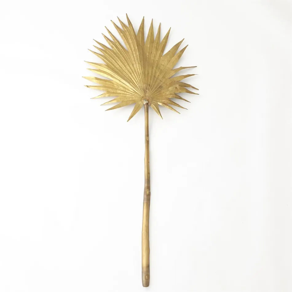 Brass Palm Leaf Large