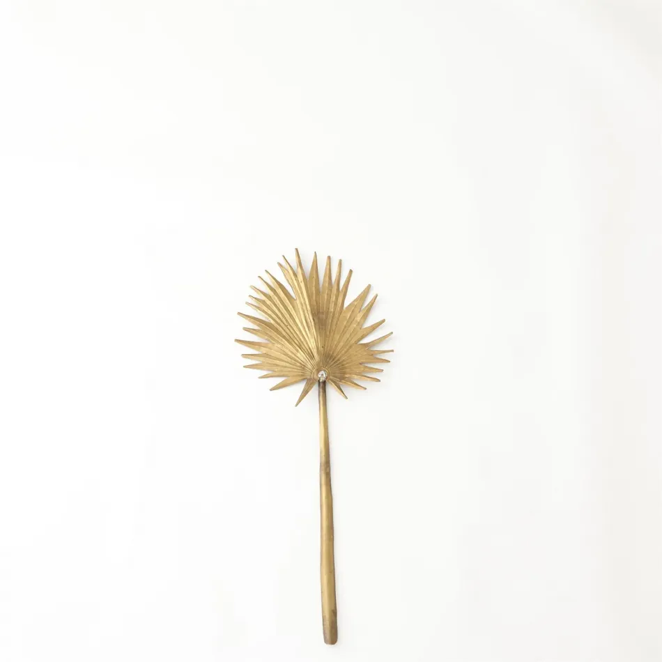 Brass Palm Leaf Small