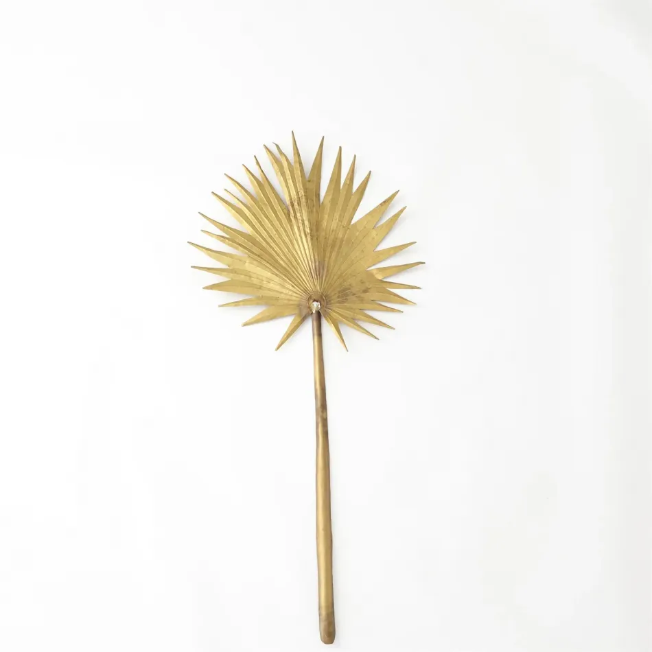 Brass Palm Leaf Medium