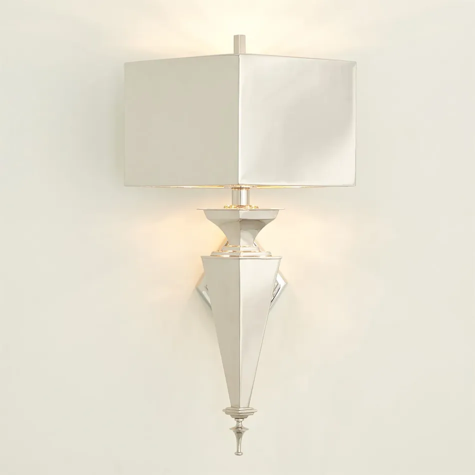 Diamond Sconce Nickel