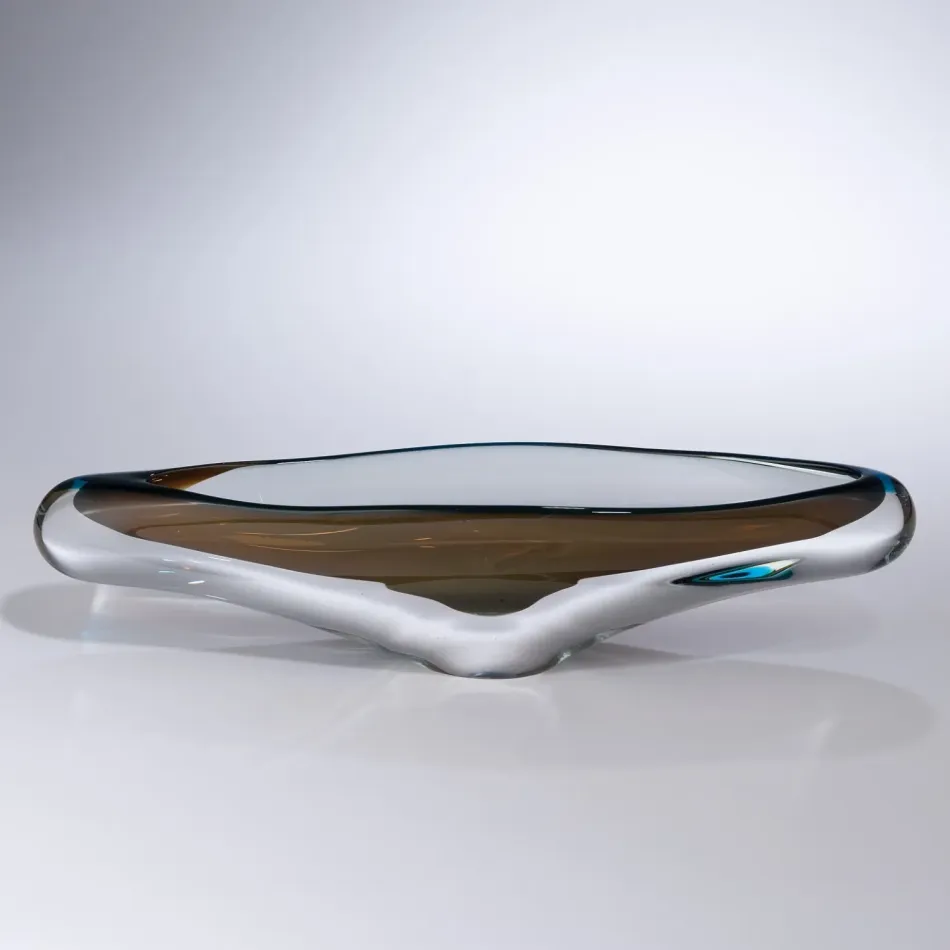 Canoe Bowl Turquoise/Beige