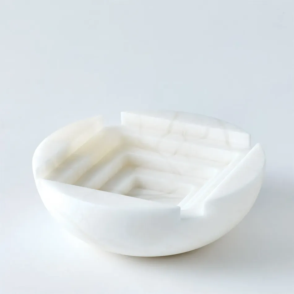 Stepwell Bowl Alabaster