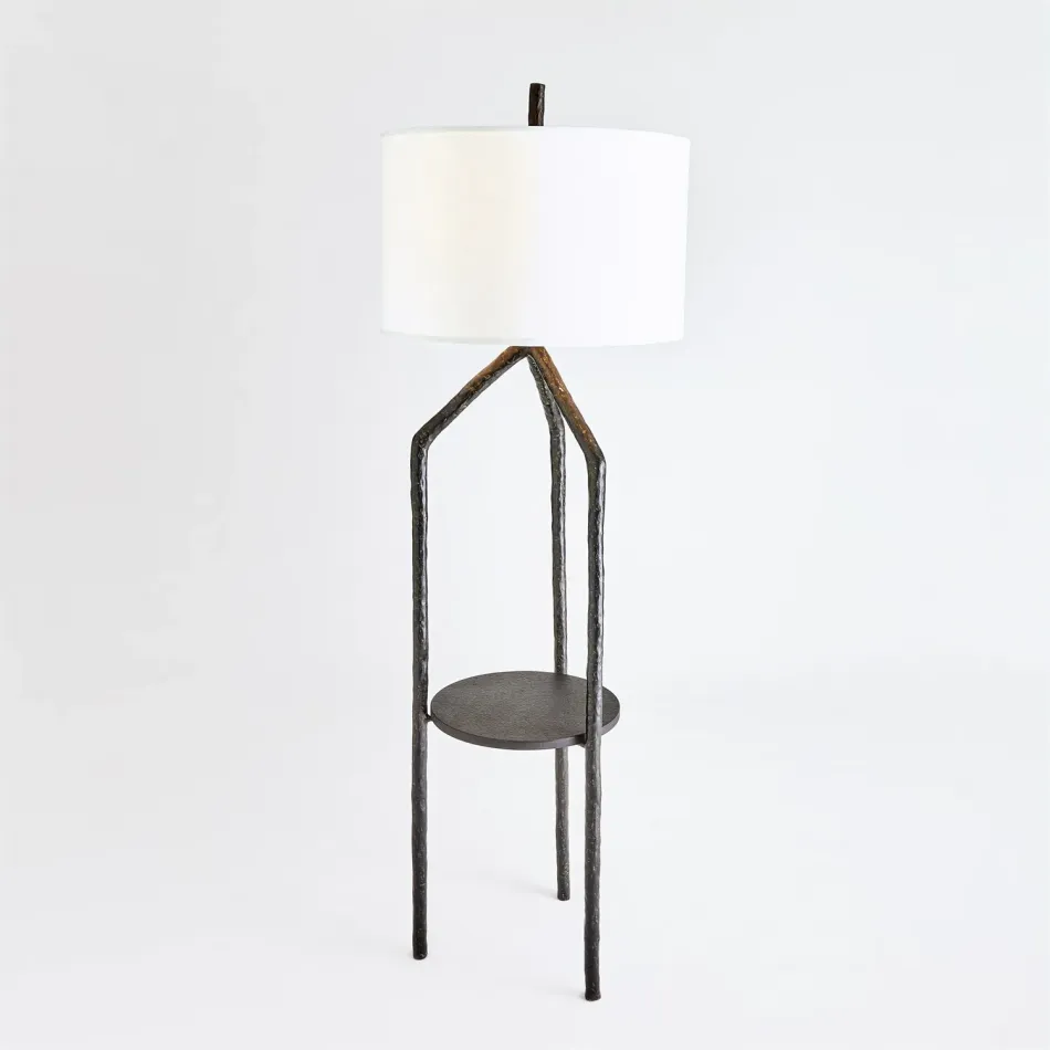 Trio Table/Floor Lamp Bronze Verdi w/Gr